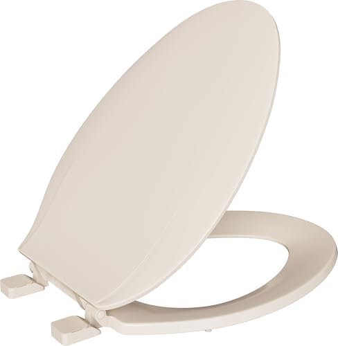PROFLO PFTSE2000 Elongated Closed-Front Toilet Seat and Lid - Biscuit