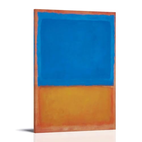 Poster Mark Rothko décoration salon | Toile abstraite rouge et orange HAJIDEMA