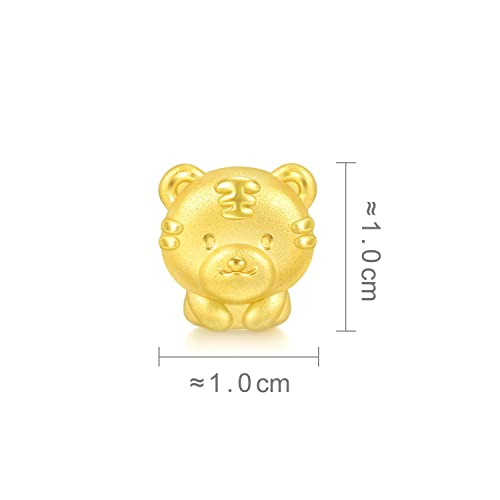 Image of CHOW SANG SANG 999 24K Solid Gold Mini Charm Chinese Zodiac Lovely Cute Animal Mini Charm Bracelet for Women