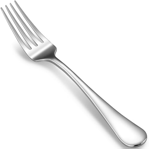 KEAWELL Premium Fine Verona 4-Piece 8 inch Fork Set – 18/10 Stainless Steel, Heavy-Duty Mirror-Finished Flatware for Elegant Everyday Dining and Entertaining (4, Dinner Forks)