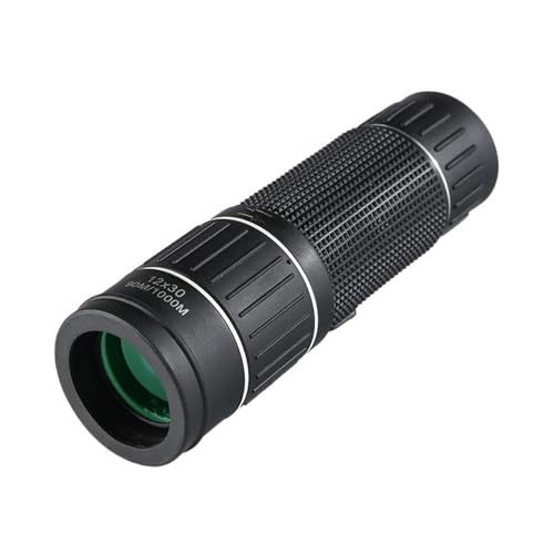 Monocular 12x30 de bolsillo impermeable telescopio portátil con enfoque nítido para camping