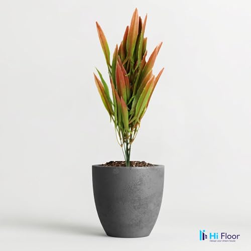 Image of Enhance Your Space with Artificial Leaf Decor Foliage for Stunning Interiors Decorative Items for Home;Office; Room; Living Room; Table; (Without Vase) (Pack of 1, Green-Red)