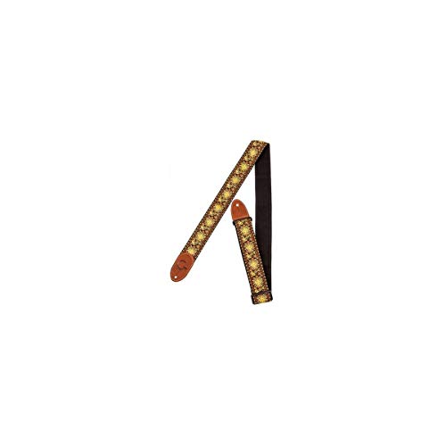 Sangle Fender jacquard rétro pour soulager l'épaule du guitariste avec style