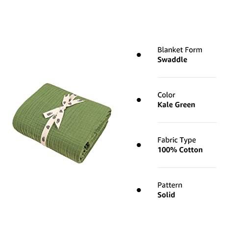 Muslin Blankets, Baby Toddler Quilt, 4 Layers, 100% Cotton Stroller Blanket, Hypoallergenic, Super-Soft, Breathable And Lightweight Swaddle, Nursery & Crib Blanket, Large (47 X 35 Inch) #TOP7