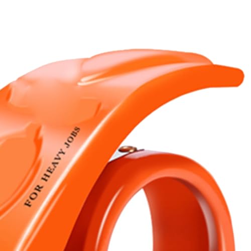 Pssopp 2 -Zoll -Packbandspender Cutter, Leicht zu Ziehen, Hält das Klebeband Fest und Hält mit Einem Schnauzenschneider für die Reinigung des Transportlagerpakets für das (ORANGE)