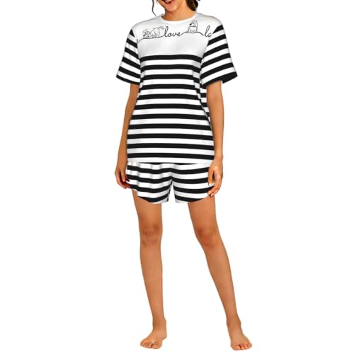 Pyjama imprimé animal de la ferme pour femme idéal pour les soirées cocooning et matins doux