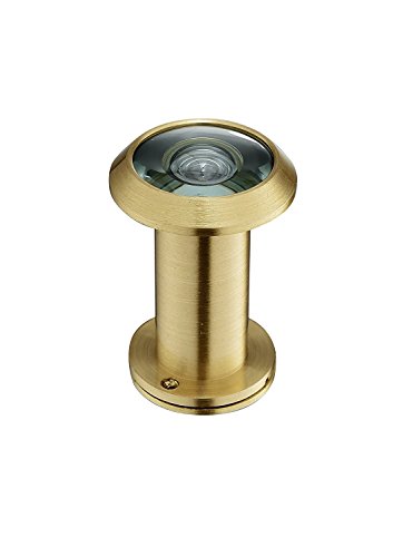 Togu Tg2814Yg-Sc Solid Brass Ul Listed 220-Degree Door Viewer With Heavy Duty Privacy Cover For 1-3/8" To 2-1/6" Doors, Satin Gold Finish #TOP1