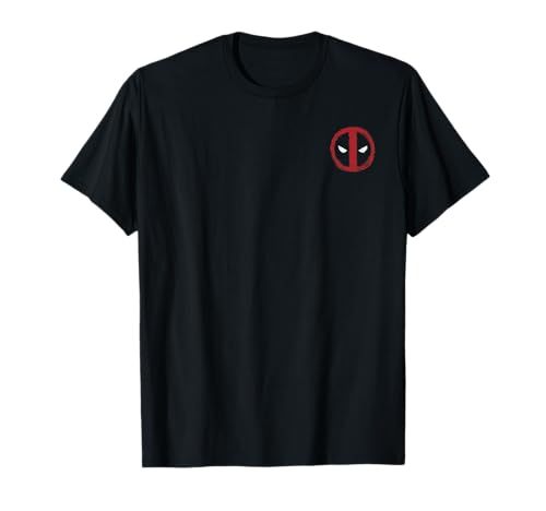 Marvel Deadpool Left Chest Painted Logo T-Shirt