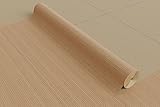 DE-COmmerce Fertigparkett aus Bambus massiv FLEXBAMBOO Rollenware Bodenbelag Parkett rutschfest Meterware Wohnzimmer Schlafzimmer Küche - Nature, roh (EcoBack Rücken)-Muster