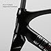 DHNCBGFZ 700C Fixed Gear Bike Frameset 52cm 55cm Carbon Fiber Bike Frame Track Bike Frame C Brake Frame 100/120mm QR(52CM)