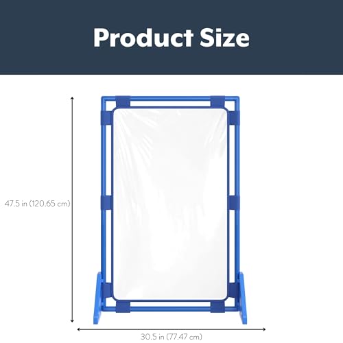 Children's Factory Rectangle PlayPanel, Kids Room Divider Panel, Classroom Partition, Free-Standing Screen for Daycare or Preschool, Cantilever Feet Included, Clear by Children's Factory - Image 3