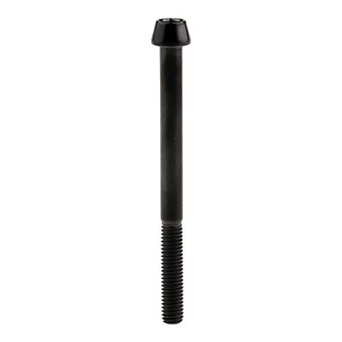 Image of Titanium Ti Bolt M5x9 16 18 20 25 30 35 40 45 50 55 60mm Tapered Head Screws Pack of 4 (M5x60mm, Black)