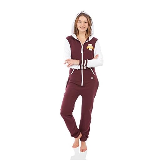 Zipups Mono-Pijama Team Spirit Burdeos/Blanco L