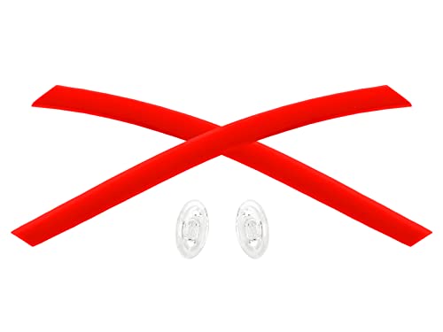 Image of Rubber Kits Replacement for Oakley Ejector OO4142 Sunglass - Red