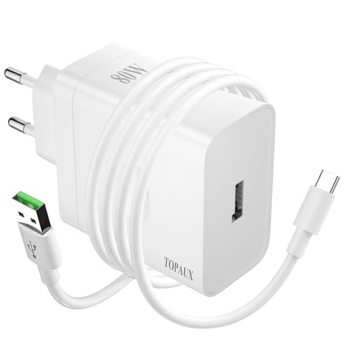 Chargeur rapide Super-VOOC 80W efficace pour smartphone Oppo Reno10 Pro 5G
