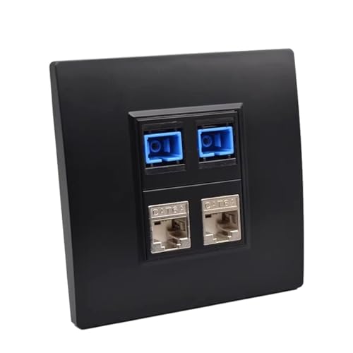 Panel de cableado SC-SC y CAT6A RJ45 miniatura 1