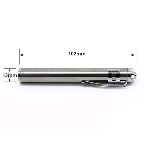 Image of HYZIK Medical Doctor LED Pocket Pen Torch with Knee Hammer for Doctor Use, Neurological Examinations & Clinical Assessments