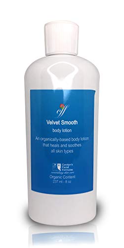 Carolyn's Facial Fitness Velvet Smooth Body Lotion | Especially Effective for Extra-Dry Skin | Moisturizing with Vitamins E, DMAE, Jojoba Oil and More | Made in USA Unscented