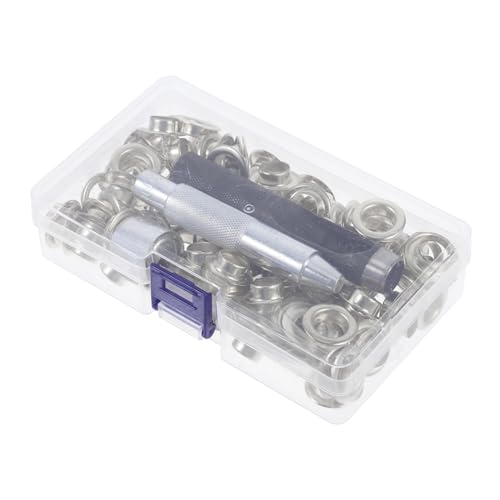 KICHOUSE -in-one Eyelet Installation Kit 100 Sets Grommet Eyelets Tool Belt Removal Tensioner Tool Grommet Kit for Belt Hole Setting