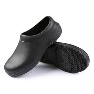 SECHRITE Chef Shoes Women Men Slip Resistant Garden Work Kitchen Shoes Waterproof Non Slip Nursing Clogs Food Service Shoe