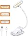 Produktbild Cocoda Leselampe Buch Klemme, 9 LED Buchlampe mit 3 Farbtemperatur, USB Wiederaufladbar, Dimmbar Augenschutz Leselampe Bett, Touch Schalter, 360° Flexibel Led Klemmleuchte für Nachtlesen, Büro, Buch