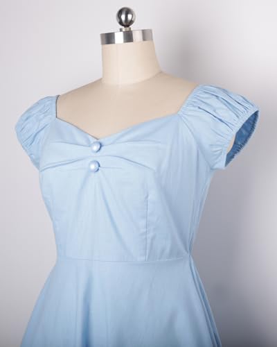 Image of YARN & INK Retro Swing Dresses for Women 1950s Vintage Rockabilly Clothes Pinup Clothing Cocktail Party Dress