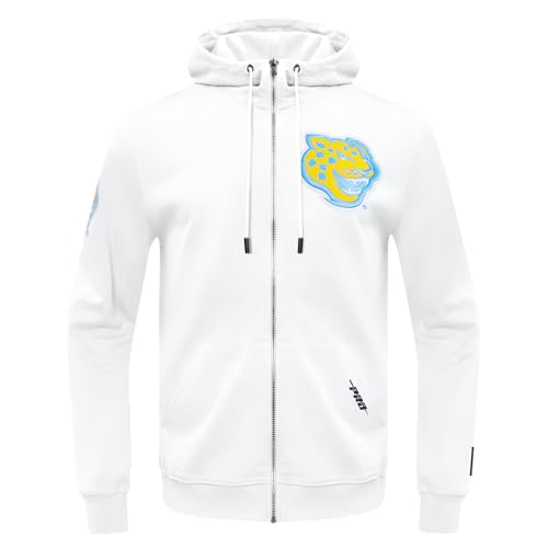 Image of Pro Standard Mens College Classic Chenille Cotton Double Knit Full Zip Hoodie