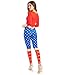 Tipsy Elves Halloween Red and Blue Patriotic Superhero Long Sleeve Bodysuit Costume for Women Size Medium