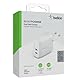 Belkin 40-W-USB-C-PD-Ladegerät (2 USB-C-Ports mit 20 W je Port, Schnellladen mit Power Delivery für das iPhone 14, 13, oder 12, iPad Pro, Galaxy und andere Geräte)