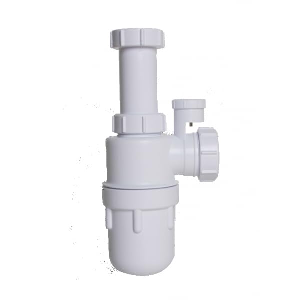 Sifón botella extensible salida horizontal con válvula de aireación varias medidas (1" 1/2-40 mm)