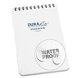 Rite in the Rain Waterproof (DURARITE) Top-Spiral Notebook, 4" x 6", White Cover, Universal Pattern (No. 646)