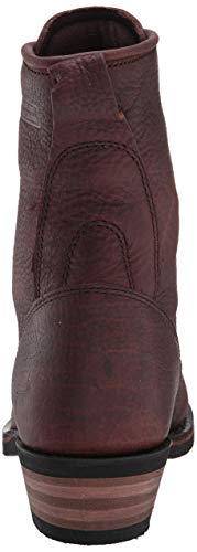 Ad Tec 6 in Sweet little Kids Premium Packers Grain Tumble Leather Cowboy Boots, Brown - Oil Resistant, Soft Toe, Cushioned Insole3