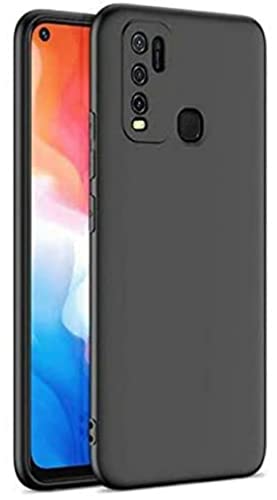 Image of Mobile Back Cover Case for Vivo Y50 (Silicone Case|CameraProtection|Black SC1510)