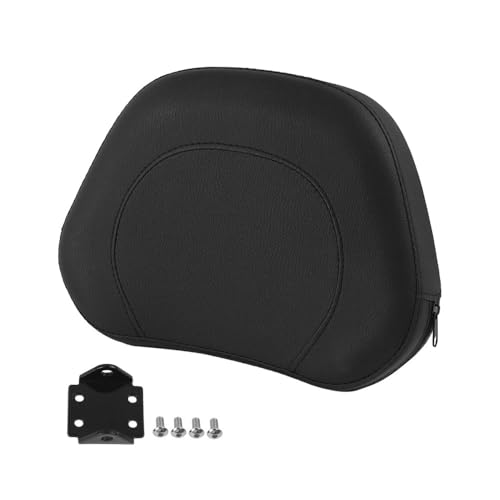Coussin de repos passager moto pour chopper et cruiser noir
