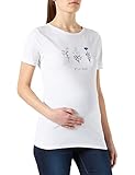 esprit shirt rosa Rundhalsausschnitt ESPRIT Maternity Damen T-shirt met korte mouwen T Shirt, Bright White - 101, 44 EU