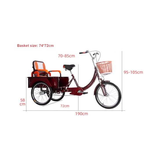 Triciclo Carga con Canasta, 20 Pulgadas miniatura 2