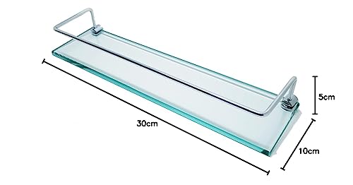 Porta Shampoo 40 cm em Vidro Incolor