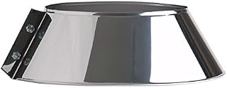 SHIELDMASTER 5" (125mm) Storm Collar Twin Wall Insulated Flue Pipe - Stainles.