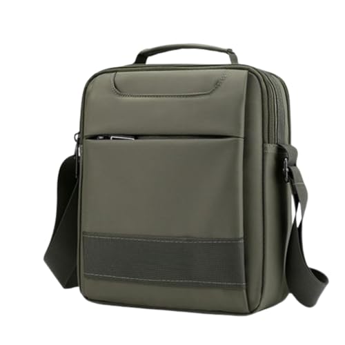 Bolsa De Ombro Impermeável Transversal Shoulder Bag Unissex Necessaire Tiracolo Pochete Espaçosa Emborrachado Bolsos Divisões Dynamart Unissex 5 Compartimentos Alça Regulável (Verde)