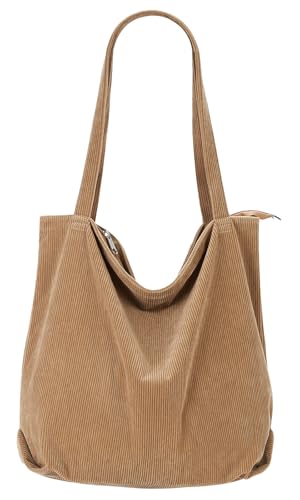 Tote Bag Women Men Vintage 2025 Corduroy Shoulder Bag Simple