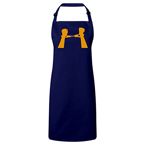 Tablier Cuisine Menottes Navy : Préparez vos recettes avec style lors de vos dîners