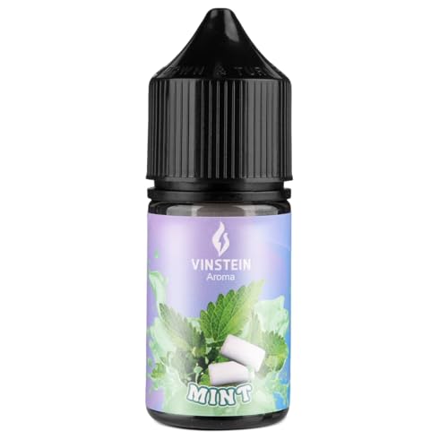 VINSTEIN Mint Lebensmittelaroma 30 ml hochkonzentrierte Aroma für Backen Getränke & Eis vielseitiges flavour drops für DIY zuckerfrei vegan Minze (Mint(Minze))