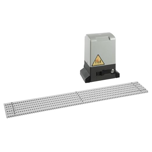 Sliding Gate Opener Kit Automatic Motor Gate Remote Control with 6pcs Rack Driven and Infrared Sensor