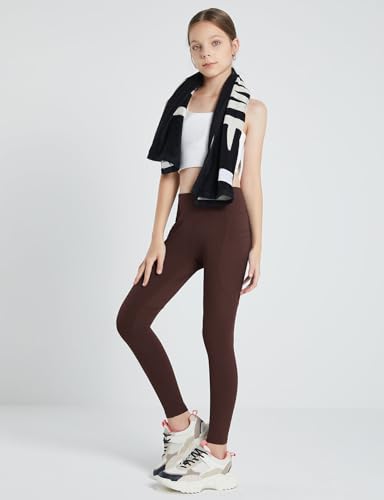 baleaf Meninas Leggings Para Calças Com Bolsos Meia-Calça Para Balé E Dança Infantil Adolescente Men