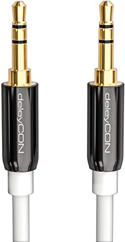 deleyCON 7,5m AUX Kabel 3,5mm Klinkenkabel Stereo