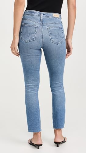 AG Adriano Goldschmied Women's Mari High Rise Slim Straight Crop Jeans3
