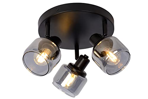 LUCIDE Bjorn - Ceiling Spotlight - diameter 38 cm - 3xE14 - Black