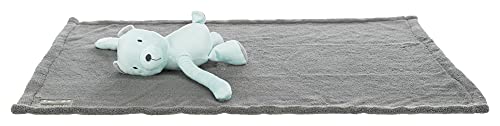 TRIXIE 37110 Junior Kuschel-Set Decke/Bär, Plüsch, 75 × 50 cm, grau/Mint