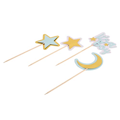 Decorações de bolo de festa infantil Lindas e práticas boas decorações material papelão topo de bolo