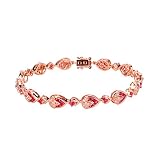 WXKAGF Pulseras con dijes de Zafiro, Pulseras de Oro de 18 Quilates para Mujer con Zafiro Azul de 2,46 Quilates y Pulsera de Diamantes de 17 cm
